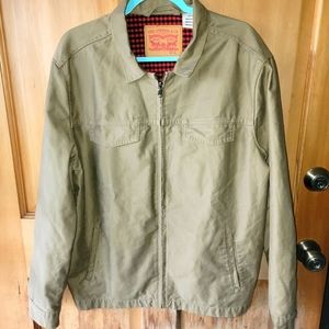 Men Levi's zip-up light Jacket Tan L Large